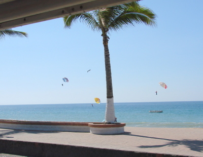 GI-Joe dolls floating in mini para-sails.